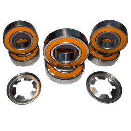 TIMBERA Hybrid Ceramic Ball Bearing Repair Kit (4-Pack) - Compatible with Husqvarna Automower Rear Wheels and Cutting Motor Spindle Shaft - Models: 105, 305, 308, 308X Robot Lawn Mower Accessories