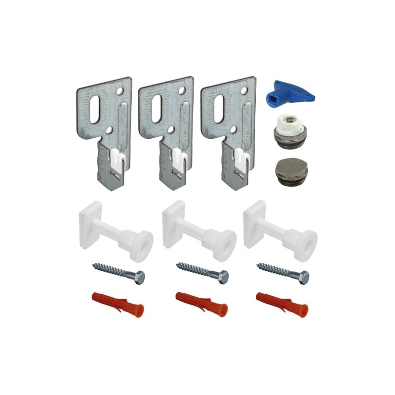 Jabema 3 x Radiator Mounting with Bracket and 1 x