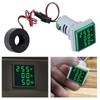 XIITIA 3pcs 3 in 1 60-500V 0-100A AC Digital Ammeter