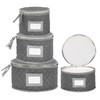 Fine China Storage - Set of 4 Quilted Cases for