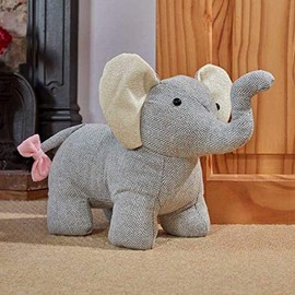 Bonnies Oak Cute Jumbo Elephant Door Stop Weight Indoor Smart Garden