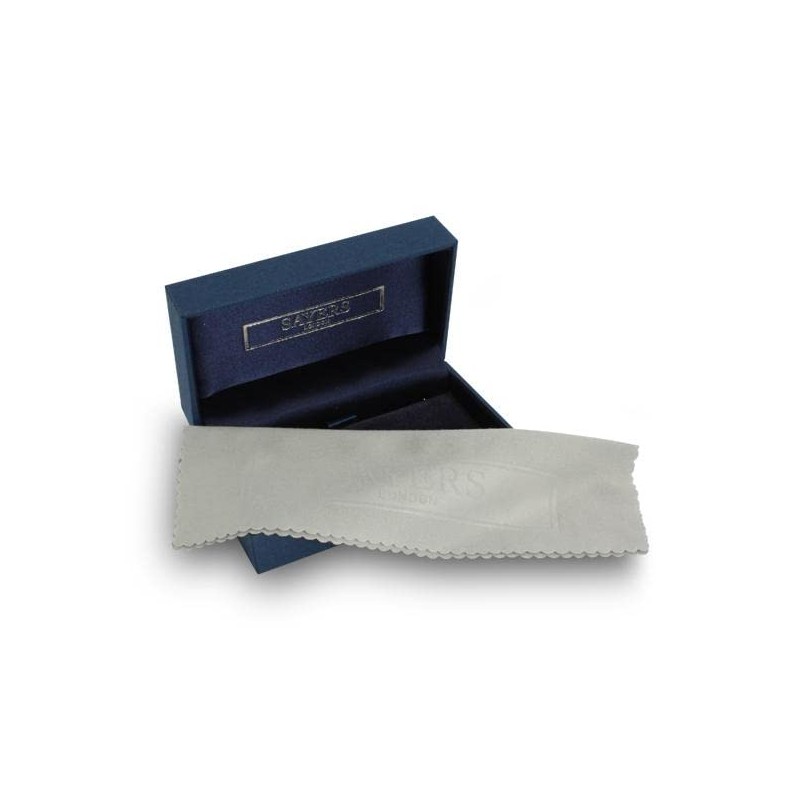 Sterling Silver Rectangular Chain Cufflinks