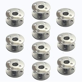 KASINGS 10 Metal Bobbins Replacement For SINGER 9022, 9027, 9030, 9032, 9034, 9044, 9110, 9130, 9210, 9323, 9334