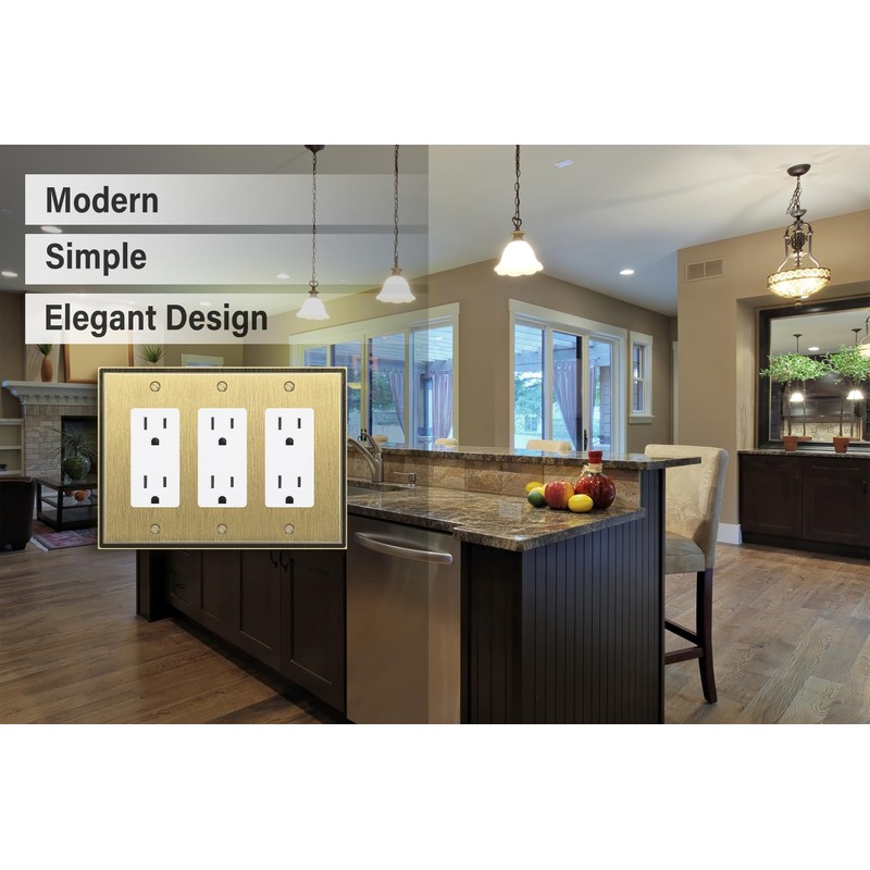 Henne Bery Soft Modern Decorative Wall Plate Switch Plate Outlet