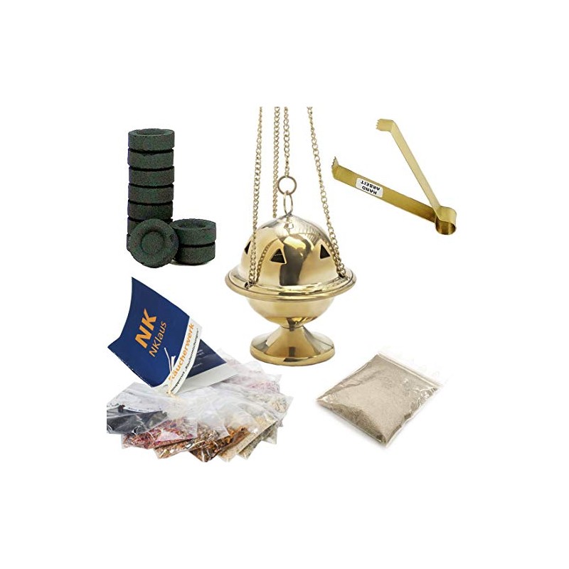 NKlaus 40632 Starter Pack Incense Swivels Set 14 Pieces with