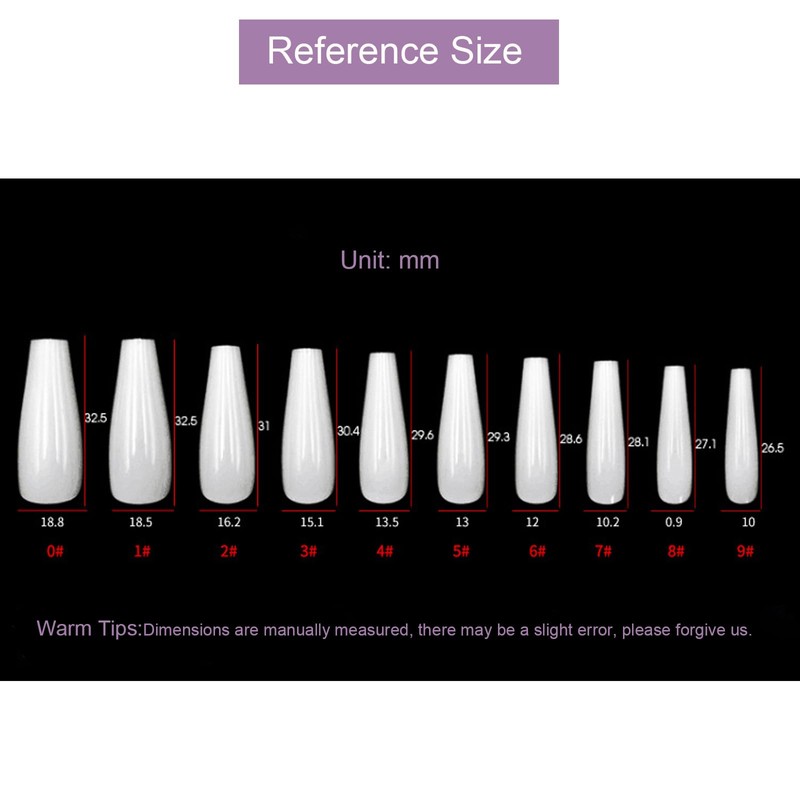 24 PCS Press-on Nail Long Fake Nail Violet Pattern False