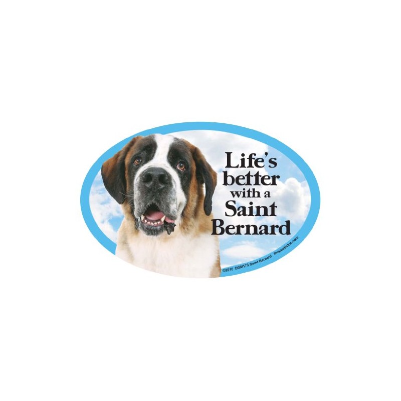 Prismatix Decal Dog Pet Magnets, St Bernard - Life's Better