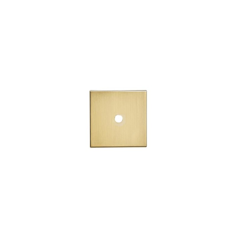 Khtumeware 10-Pack 1-1/2 Inch Square Backplate for Knobs in Champagne