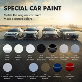 XTryfun 209 Black Sand Pearl Touch Up Paint for Car, DIY Car Paint Scratch Repair Kit, Automotive Paints, Quick & Easy Fix Scratch Repair Compatible with Toyota Corolla/RAV4/Prius/Yaris/C-HR