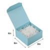 1 Pcs Small Blue Gift Box 8x8x4 Inch Magnetic Gift