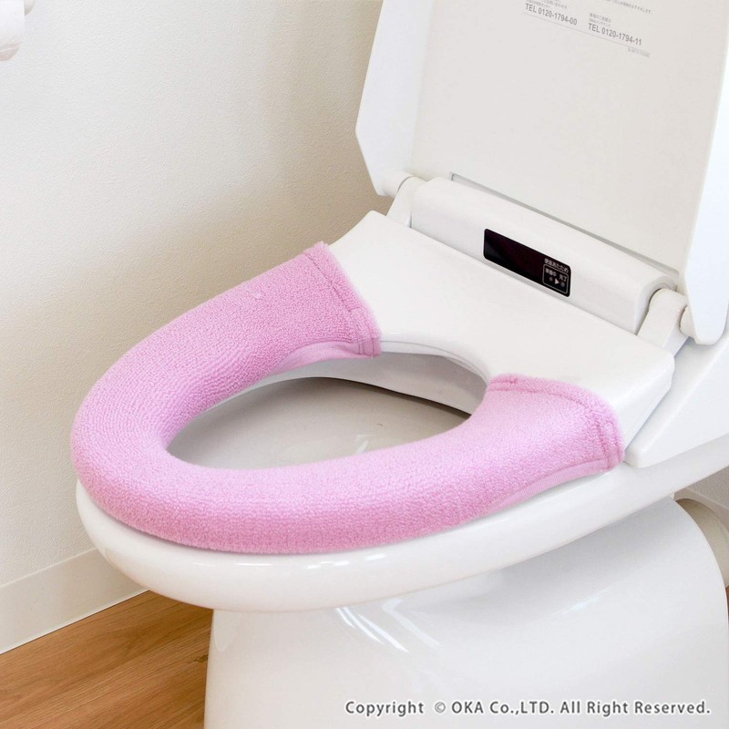 OKA Etoffe Toilet Seat Cover, For Toilets With Wash/Heating Features,
