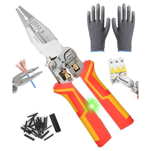 9 in 1 Wire Stripper with Current Measurement Function, Multifunctional