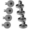 SPARES2GO Lower Runner Basket Wheels for Lamona Dishwasher (Pack of