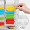 SHINEOFI 28-Slot Attendance Card Holder Rack Wall Mounted Storage for