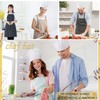 XZSKD 4pcs Chef hat, chefs hat,chef apron, for Adults Adjustable