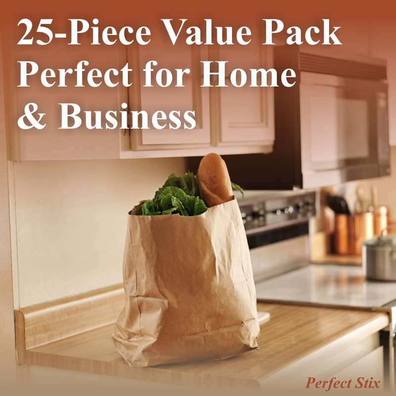 57 Lb Kraft Brown Paper Bags- Pack of 25ct