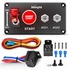 Nilight Ignition Rocker Switch Panel 12V 4 in 1 with