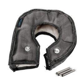 HiwowSport Carbon Fiber Turbo Blanket T6 Cover Turbocharger Heat Shield Cover Fastener Springs for T6