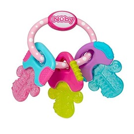 Nuby Ice Gel Teether Keys (1 Pack Pink)