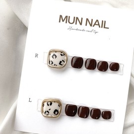 MunNail Leopard Paddy Tip - No. 3 / MunNail 레오파드 패디팁 - 3호
