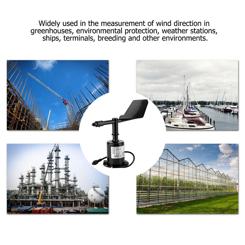4-20mA 8 Indication Directions Polycarbonate Wind Speed Sensor Anemometer Measuring