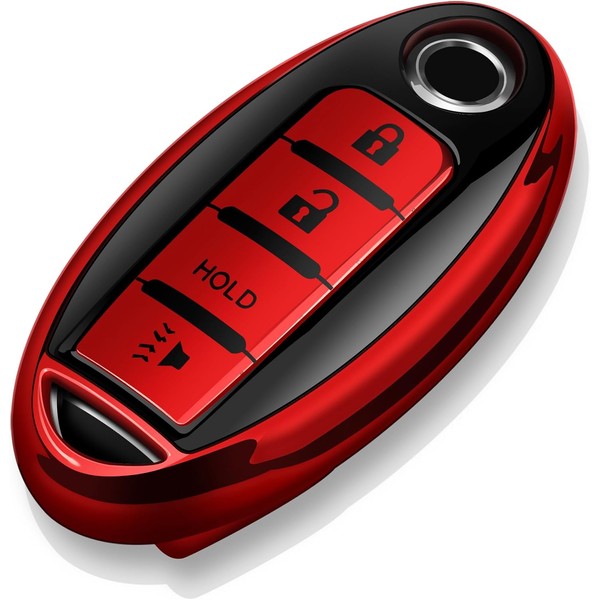 Tukellen Compatible with Nissan Key Fob Cover Soft TPU Key