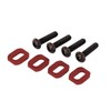 Traxxas BCS Aluminum Red-Anodized Washers Motor Mount (4 Pack), 4