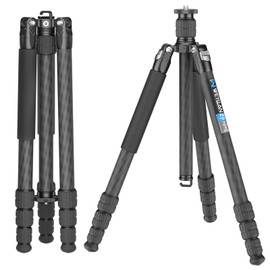 Professional Carbon Fiber Tripod WEYLLAN 65.2'' Camera Tripod Stand Monopod, 29mm Travel Tripod Carbon Fiber Leg, Professional Portable Tripod for Dslr Camera Sony Nikon Canon Fuji (Without Ball Head)