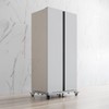 CHINCHILLA Heavy Duty All Stainless Steel Mobile Fridge Stand Base,