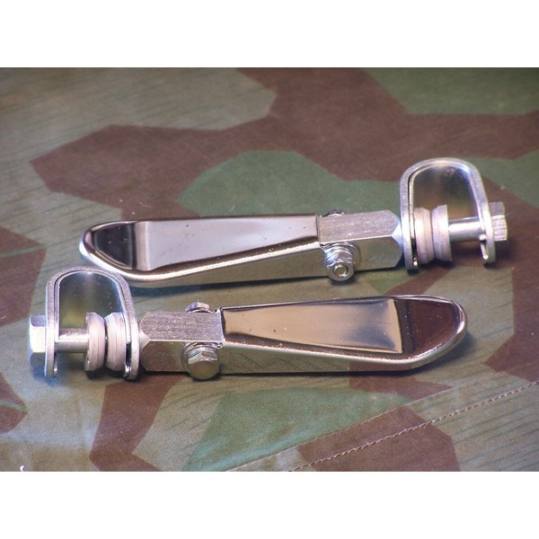 Superior Chopper, Bobber 60's Style Chrome Spoon Foot Rests.