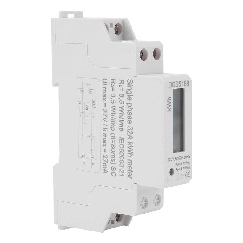 Digital LCD Single phase Din Rail Electric Meter 5-32A Electronic