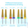 MagiBling 24mm Super Long 5in1 Tapered Barrel Nail Drill Bits,