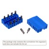 sourcing map Plastic Hex Shank Screwdriver Bit Holder Organizer 32