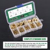 Keadic 160Pcs Brass Hex Nuts Assortment Kit, Full Finished Metric