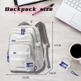 EKUIZAI Large Capacity Backpack for Girls Elementary School bag Middle School Bookbag for Teen Girls-Boys