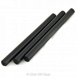 Ptex Ski Repair Sticks - 3 Black Replacement 11mm P-tex Sticks for Skimender Base Repair Guns RP350 & RP360, Ski & Snowboard Base Fixing - 11.5mm x 190mm - Professional DIY Repair