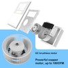 FLYINGFOX DC Bathroom Exhaust Fan 160 CFM with Light and