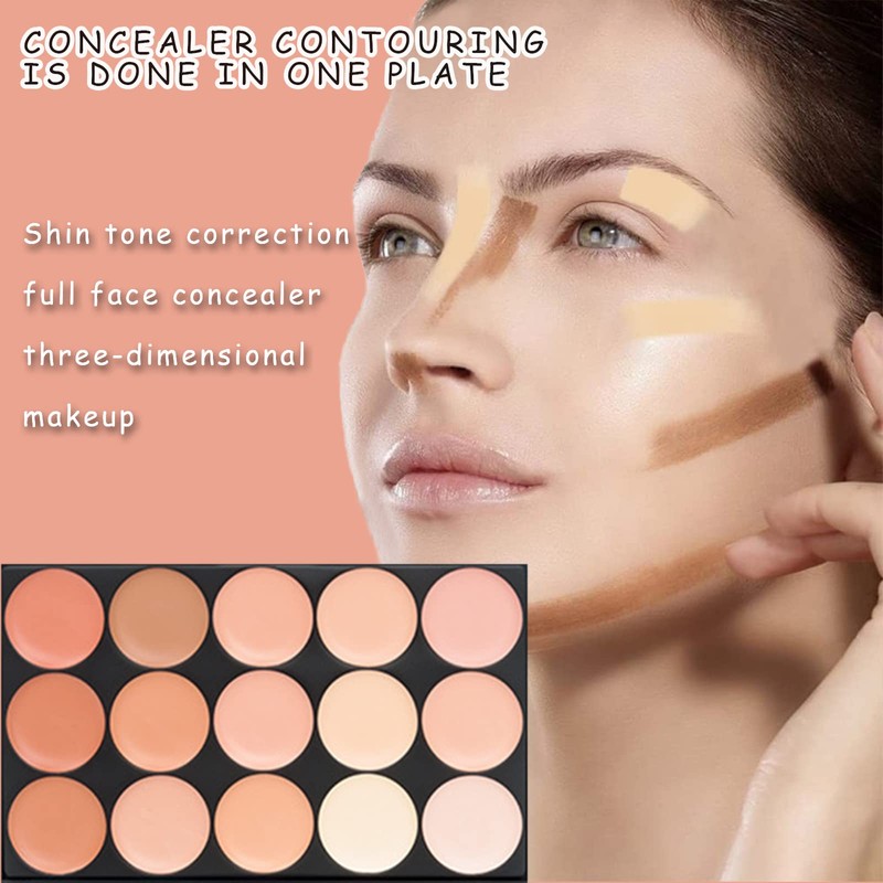 WishesMar Concealer Palette Colour Corrector Dark Circles Fit You Make