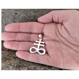 Kiss of Leather Leviathan Cross Pendant 925 Sterling Silver No. 403, Silver