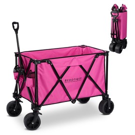 Instahibit 225L Large Capacity Folding Wagon Collapsible Cart for Camping Shopping Sports Makeup Artists Weddings Flea Markets
