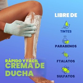 Nair Crema de Ducha Depiladora con Aceite de Argán Marroquí y Flor de Azahar, Crema Depiladora Corporal para Mujeres, 12 oz