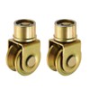 uxcell 1.9 Inch Sliding Gate Wheels, 2Pcs 360-Degree Rotatable V