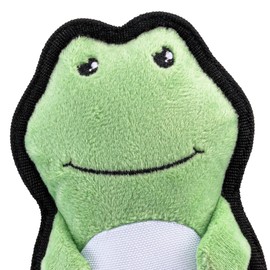 Beco Lovable Frog Squeaker Dog Toy, Made with 65% Recycled Materials, Snuggle, Chew, Toss & Fetch