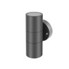 Kerry Outdoor Wall Lights, Up Down Mains Powered Lighting, Anthracite