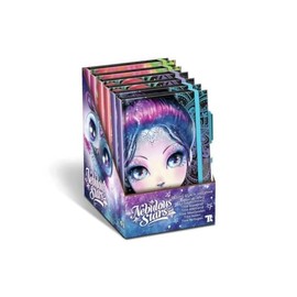 NEBULOUS Deluxe Black Notebook Display (Pack of 6) Notebooks and Colouring Books, Multi-Colour (NS11583)