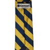 tiemart Extra Long Striped Tie (Navy Blue and Gold)