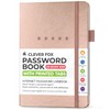 Clever Fox Password Book – Alphabetized Internet Address & Password