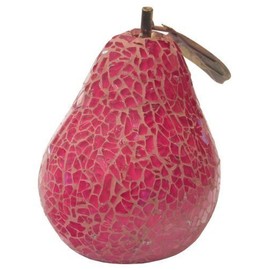 Mosaic Glass Pink Pear