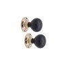 Infinity Decor Victorian Style Solid Natural Ebony & Rosewood Mortice