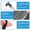Plane Transparent mit öSen Abdeckplane Wasserdicht Durchsichtige Tarp 1x1m für